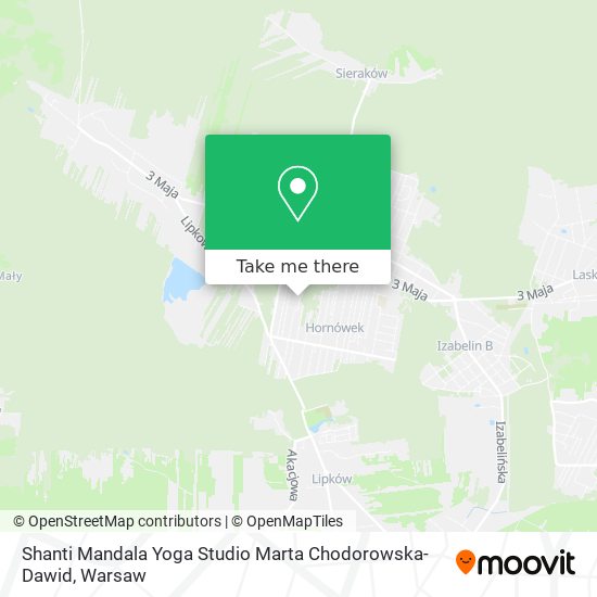 Shanti Mandala Yoga Studio Marta Chodorowska-Dawid map