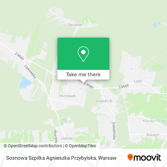 Sosnowa Szpilka Agnieszka Przybylska map