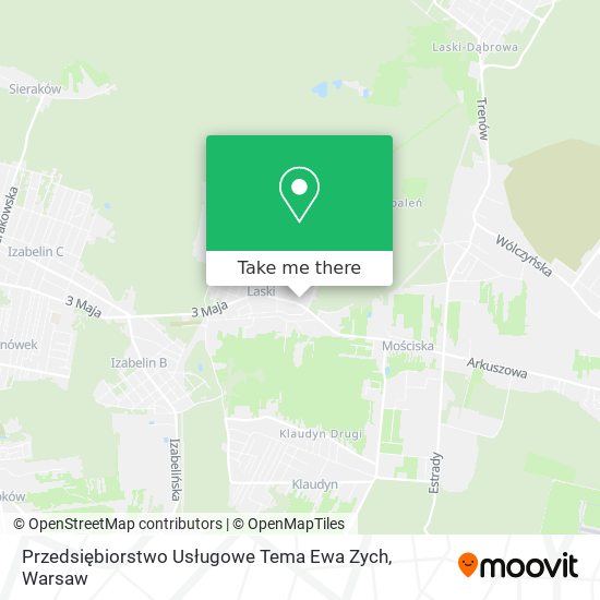 Przedsiębiorstwo Usługowe Tema Ewa Zych map