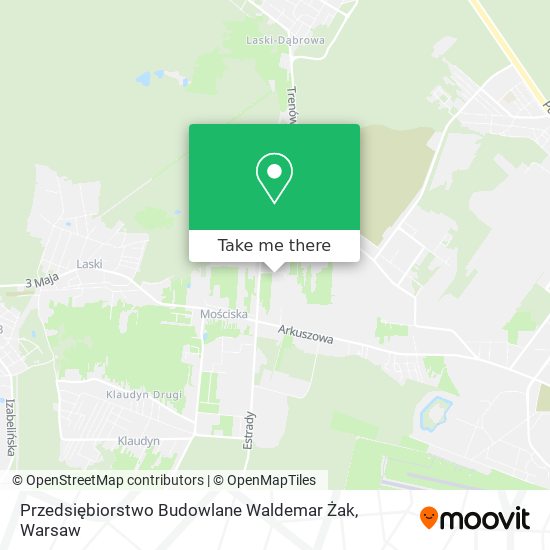 Przedsiębiorstwo Budowlane Waldemar Żak map