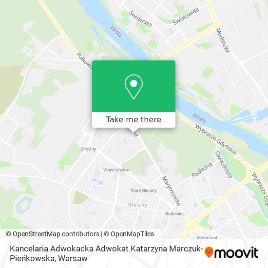 Kancelaria Adwokacka Adwokat Katarzyna Marczuk-Pieńkowska map