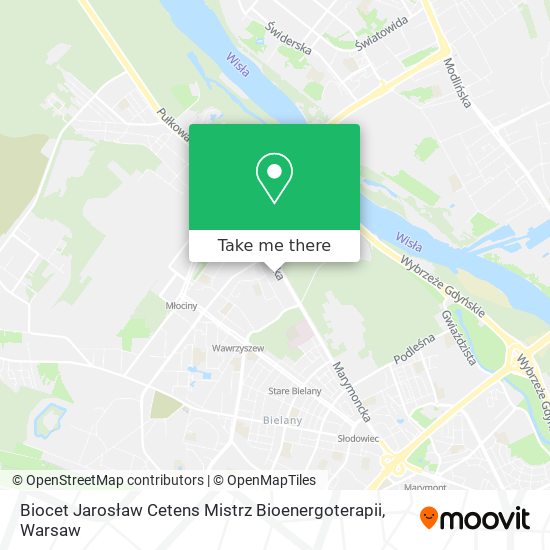 Biocet Jarosław Cetens Mistrz Bioenergoterapii map