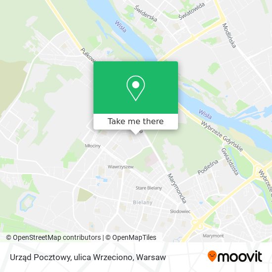 Urząd Pocztowy, ulica Wrzeciono map