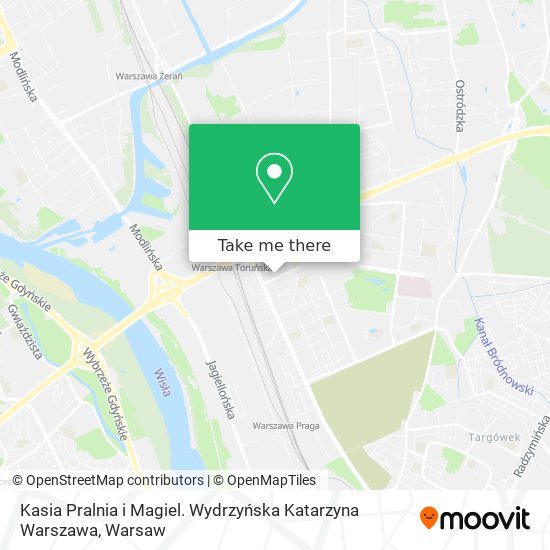 Карта Kasia Pralnia i Magiel. Wydrzyńska Katarzyna Warszawa