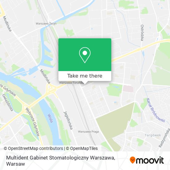 Карта Multident Gabinet Stomatologiczny Warszawa