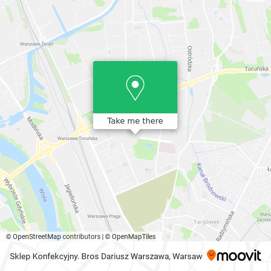 Sklep Konfekcyjny. Bros Dariusz Warszawa map