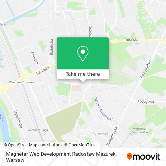 Magnetar Web Development Radosław Mazurek map