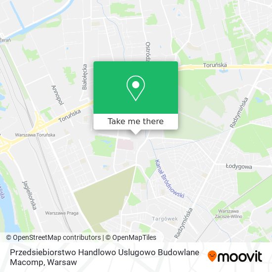 Przedsiebiorstwo Handlowo Uslugowo Budowlane Macomp map