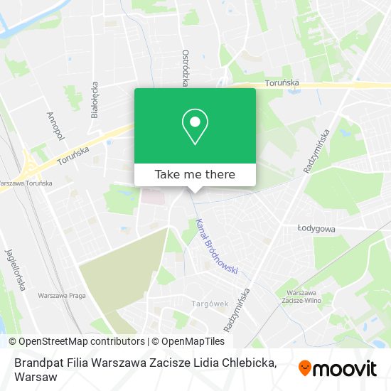 Brandpat Filia Warszawa Zacisze Lidia Chlebicka map