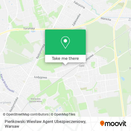 Pieńkowski Wiesław Agent Ubezpieczeniowy map