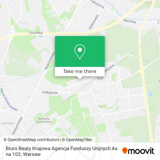 Biuro Beaty Krajowa Agencja Funduszy Unijnych As na 102 map