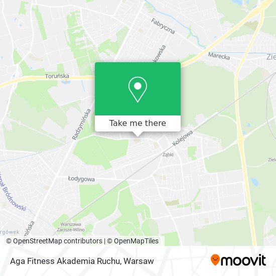 Aga Fitness Akademia Ruchu map