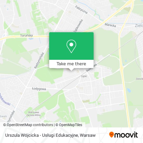 Urszula Wójcicka - Usługi Edukacyjne map