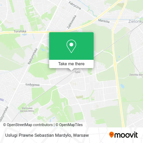 Usługi Prawne Sebastian Mardyło map