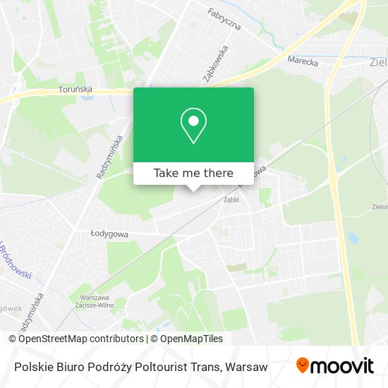 Polskie Biuro Podróży Poltourist Trans map