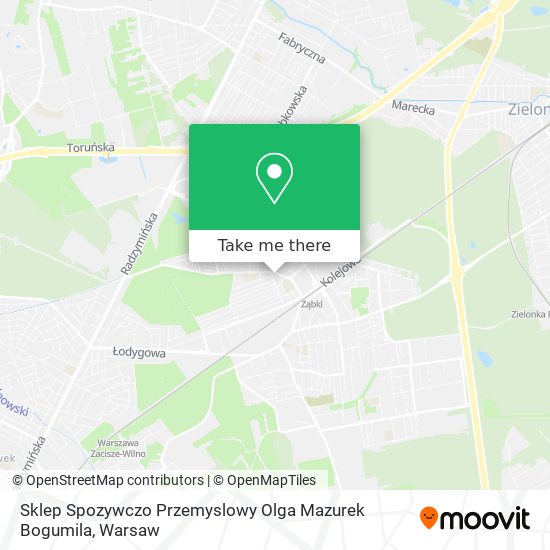 Sklep Spozywczo Przemyslowy Olga Mazurek Bogumila map