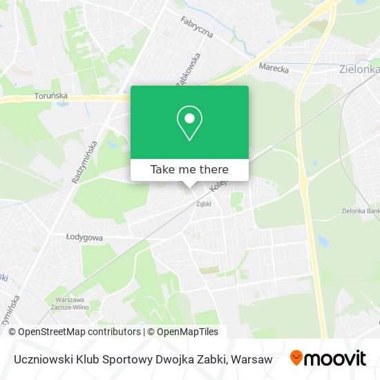 Uczniowski Klub Sportowy Dwojka Zabki map