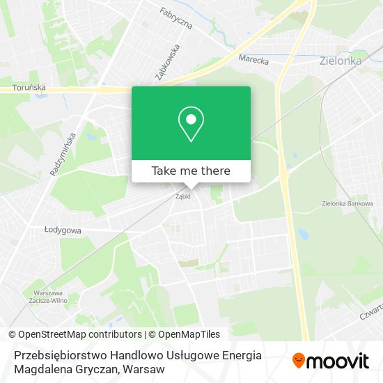 Przebsiębiorstwo Handlowo Usługowe Energia Magdalena Gryczan map