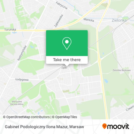 Gabinet Podologiczny Ilona Mazur map