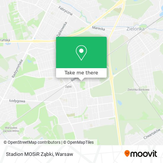 Stadion MOSiR Ząbki map