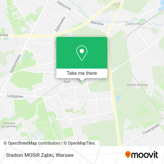 Stadion MOSiR Ząbki map