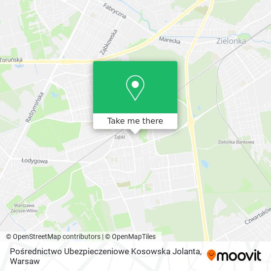 Pośrednictwo Ubezpieczeniowe Kosowska Jolanta map