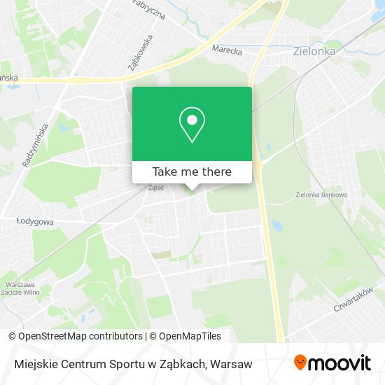 Карта Miejskie Centrum Sportu w Ząbkach