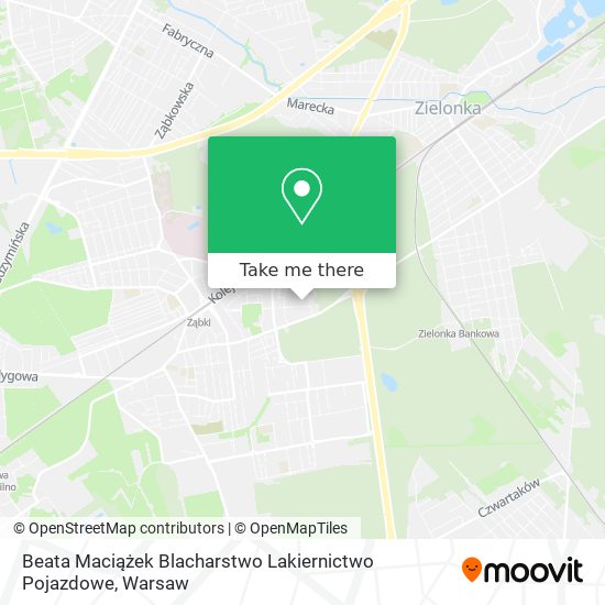 Beata Maciążek Blacharstwo Lakiernictwo Pojazdowe map