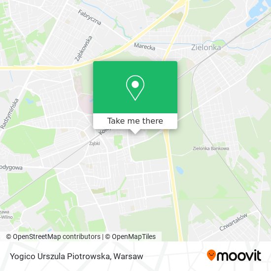 Yogico Urszula Piotrowska map