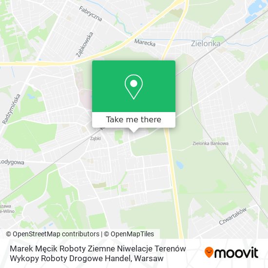 Marek Męcik Roboty Ziemne Niwelacje Terenów Wykopy Roboty Drogowe Handel map