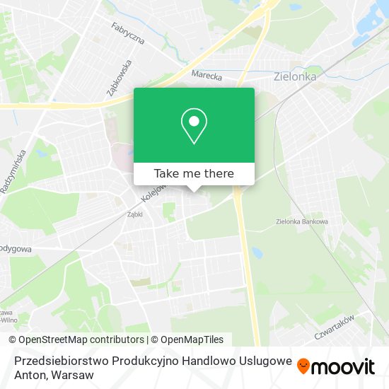 Przedsiebiorstwo Produkcyjno Handlowo Uslugowe Anton map