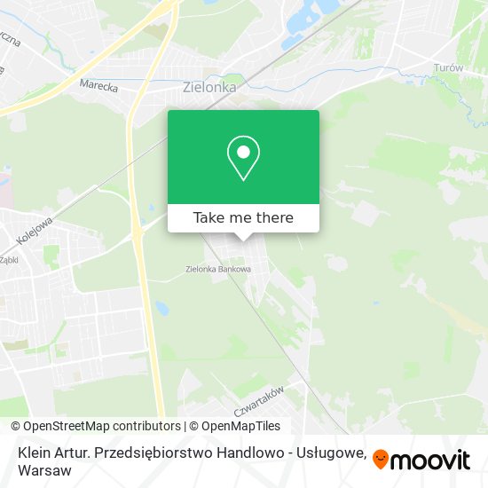 Klein Artur. Przedsiębiorstwo Handlowo - Usługowe map