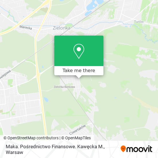 Maka. Pośrednictwo Finansowe. Kawęcka M. map