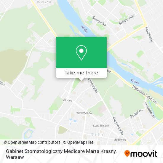 Карта Gabinet Stomatologiczny Medicare Marta Krasny