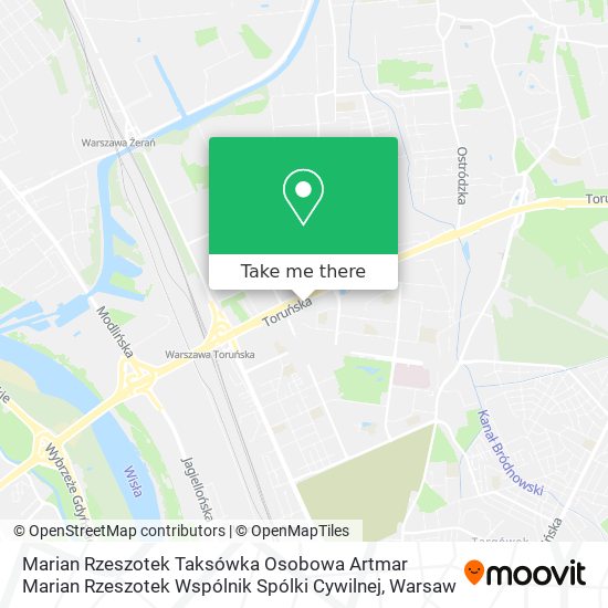 Marian Rzeszotek Taksówka Osobowa Artmar Marian Rzeszotek Wspólnik Spólki Cywilnej map