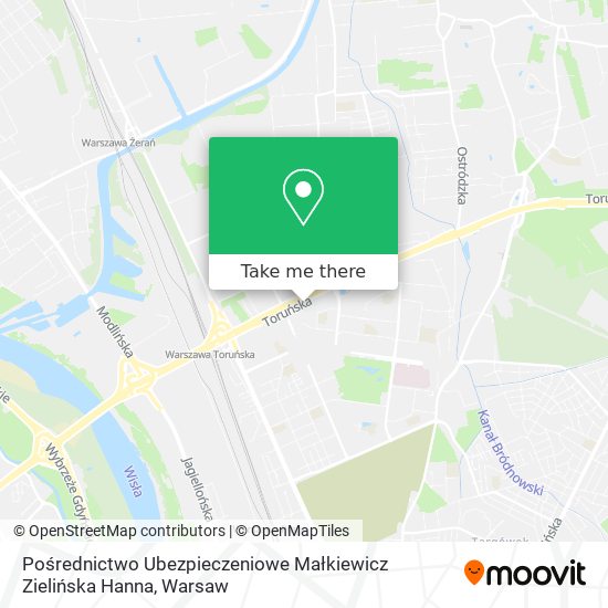 Pośrednictwo Ubezpieczeniowe Małkiewicz Zielińska Hanna map