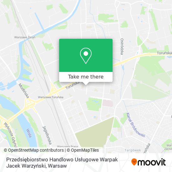 Przedsiębiorstwo Handlowo Usługowe Warpak Jacek Warzyński map