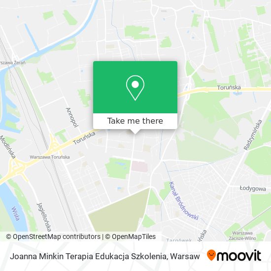 Joanna Minkin Terapia Edukacja Szkolenia map