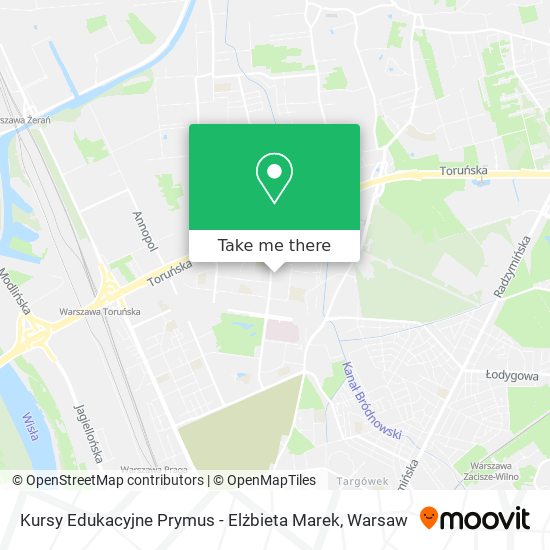 Kursy Edukacyjne Prymus - Elżbieta Marek map