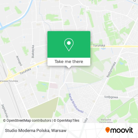 Studio Moderna Polska map