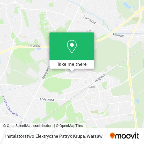 Instalatorstwo Elektryczne Patryk Krupa map