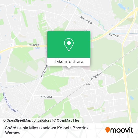 Карта Spółdzielnia Mieszkaniowa Kolonia Brzezinki