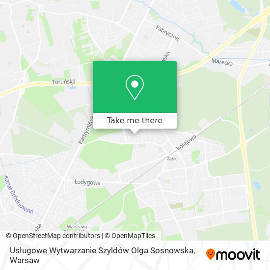 Usługowe Wytwarzanie Szyldów Olga Sosnowska map