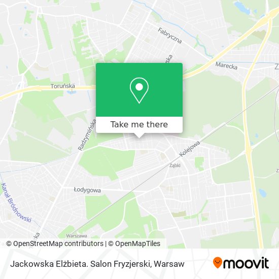 Jackowska Elżbieta. Salon Fryzjerski map