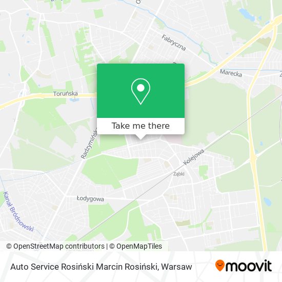 Карта Auto Service Rosiński Marcin Rosiński