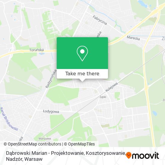 Dąbrowski Marian - Projektowanie, Kosztorysowanie, Nadzór map