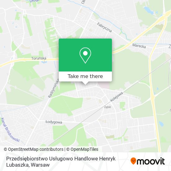 Przedsiębiorstwo Usługowo Handlowe Henryk Lubaszka map