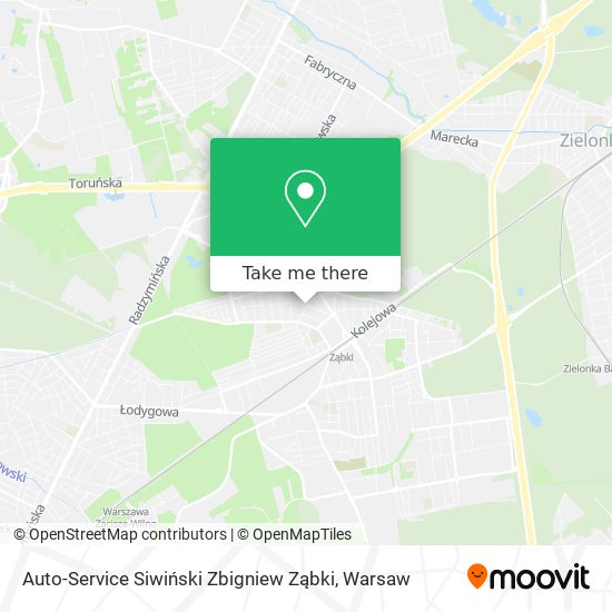 Auto-Service Siwiński Zbigniew Ząbki map