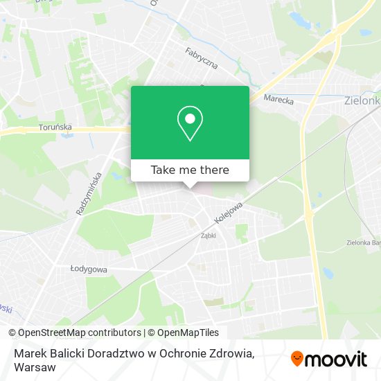 Marek Balicki Doradztwo w Ochronie Zdrowia map