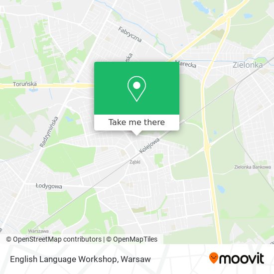 English Language Workshop map